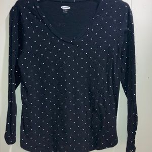 (Old navy) black w silver accented